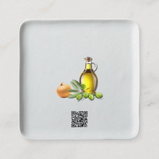 carte de visite de restauration (Dos)