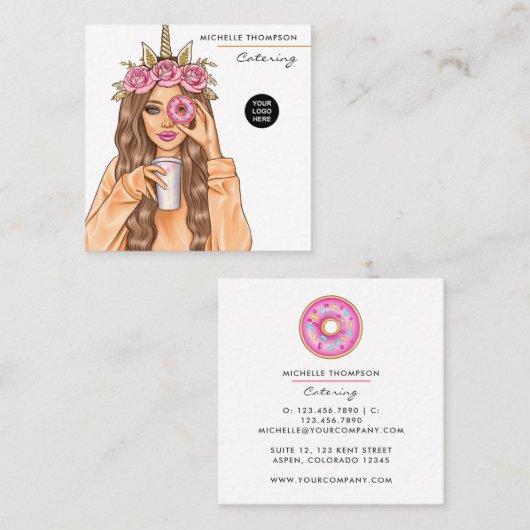 Carte de visite de restauration (Devant / Derrière)