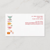 Carte de visite de restauration (Dos)