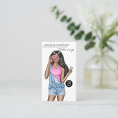 Carte de visite de restauration (Debout devant)