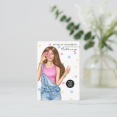 Carte de visite de restauration (Debout devant)