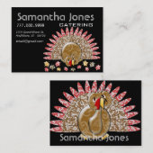 Carte de visite de restauration avec Turquie migno (Devant / Derrière)