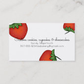 carte de visite de restauration de boulangerie de (Dos)