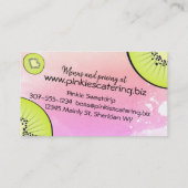 carte de visite de restauration de chef de (Dos)