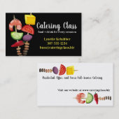 Carte de visite de restauration de chef de (Devant / Derrière)