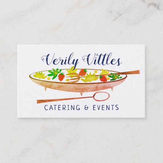 Carte de visite de restauration de chef de (Devant)