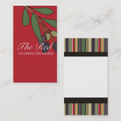 carte de visite de restauration de chef de branche (Devant / Derrière)