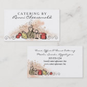 carte de visite de restauration de chef de fruit (Devant / Derrière)