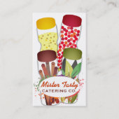 Carte de visite de restauration de chef d'épices (Devant)