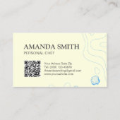 Carte de visite de restauration de fruits de mer p (Dos)