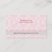 Carte de visite de restauration de gâteau (Dos)