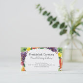 Carte de visite de restauration de légume fruit (Debout devant)