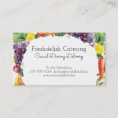 Carte de visite de restauration de légume fruit (Devant)