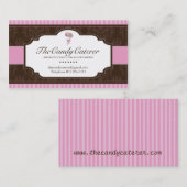 Carte de visite de restauration de sucrerie (Devant / Derrière)