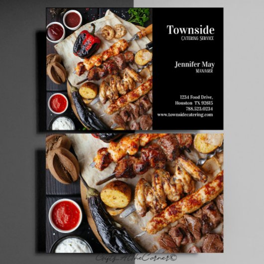 Carte de visite de restauration en Arrière - plan 