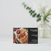 Carte de visite de restauration en Arrière - plan  (Debout devant)