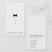 Carte de visite de restauration et d'événements (Devant / Derrière)