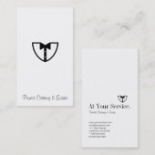 Carte de visite de restauration et d'événements 2 (Devant / Derrière)