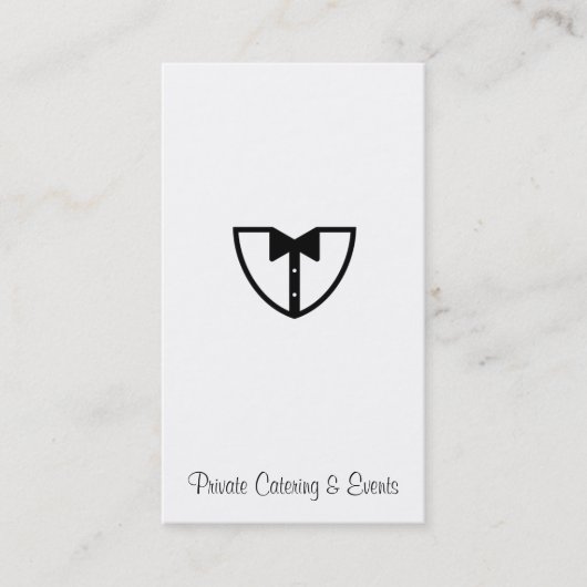 Carte de visite de restauration et d'événements 2 (Devant)