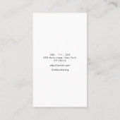 carte de visite de restauration moderne à feuille (Dos)