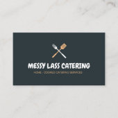 Carte de visite de restauration moderne de la four (Devant)