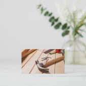 Carte de visite de retouche/menuiserie (Debout devant)