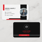 Carte de visite de retouche photo (Devant / Derrière)