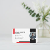 Carte de visite de retouche photo (Debout devant)