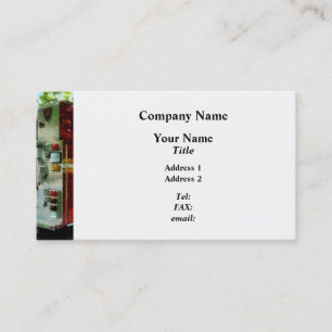 Carte De Visite De retour du camion de pompiers