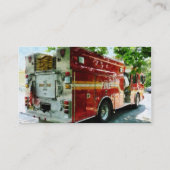 Carte De Visite De retour du camion de pompiers (Dos)