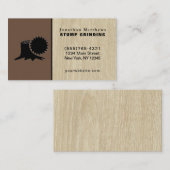 Carte de visite de retrait de la broyage de la tig (Devant / Derrière)