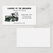 Carte de visite de retrait de la broyage de la tig (Devant / Derrière)