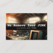 Carte de visite de retrait de la soute résidentiel (Devant)