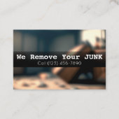 Carte de visite de retrait de la soute résidentiel (Devant)