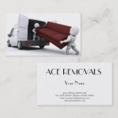 Carte de visite de retraits (Devant / Derrière)