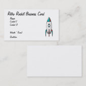 Carte de visite de rétrofusée (Devant / Derrière)