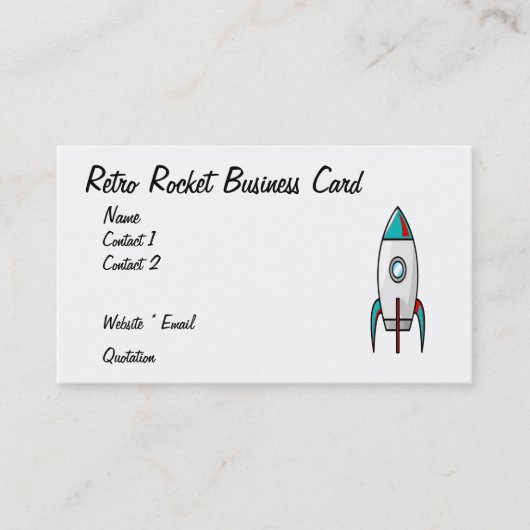 Carte de visite de rétrofusée (Devant)