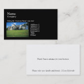 Carte de visite de rêve américain (Devant / Derrière)