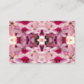 Carte de visite de rêve floral (Dos)