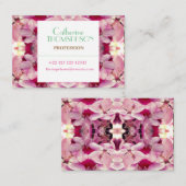 Carte de visite de rêve floral (Devant / Derrière)