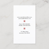 Carte de visite de revendeur d'antiquités (Dos)