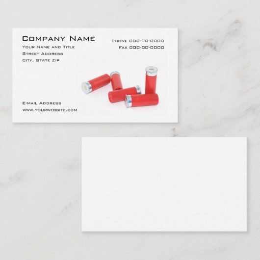 Carte de visite de revendeur d'armes (Devant / Derrière)