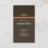 carte de visite de revendeurs d'antiquités (Dos)