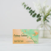 Carte de visite de rêves aquarelle (Debout devant)