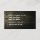 Carte de visite de revêtement de surface métalliqu (Dos)