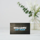 Carte de visite de revêtement de surface métalliqu (Debout devant)