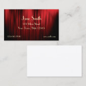 Carte de visite de rideau en théâtre (Devant / Derrière)