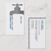 Carte de visite de robinet de plombiers (Devant / Derrière)