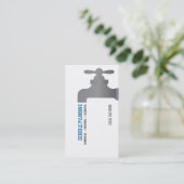 Carte de visite de robinet de plombiers (Debout devant)