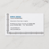 Carte de visite de robinet de plombiers (Dos)